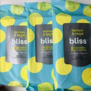 Bliss Refreshing Body Wipes Lemon & Sage 3 Packs
